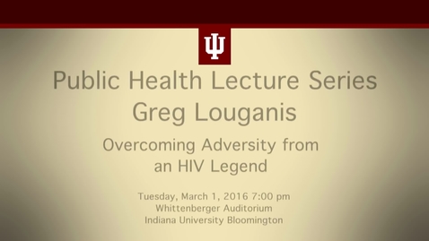Thumbnail for Greg Louganis Lecture