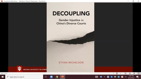 Thumbnail for entry Chinese Tidings- 2022-09-22 - Dr. Ethan Michelson (麦宜生)