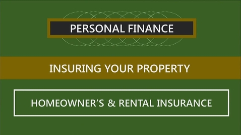 Thumbnail for entry F260 09-2 Homeowner's &amp; Rental Insurance