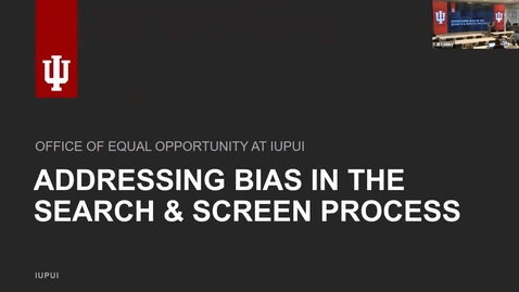 Thumbnail for ITLC Workshop: Addressing bias in the search &amp; screen process