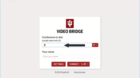 Thumbnail for Connecting to an IU Webinar using Google Chrome and Pexip