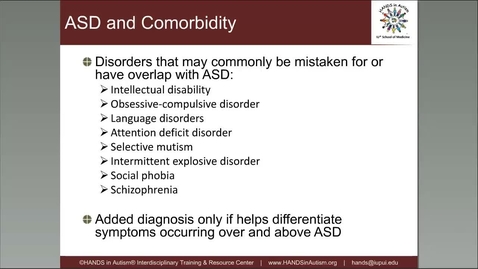 Thumbnail for entry ASD &amp;amp; DSM 5_ Making Sense of Changes