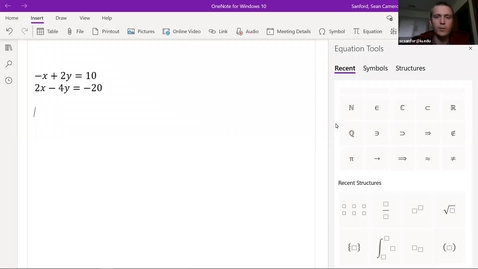 Thumbnail for Alg 3.4: Solving 2x2 Linear Systems using Matrices - Dependent Example