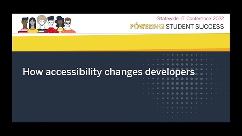 Thumbnail for How accessibility changes developers
