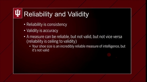 Thumbnail for M00V05-Reliability &amp; Validity