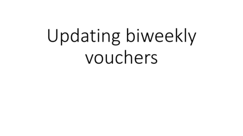 Thumbnail for HRMS - Updating biweekly vouchers