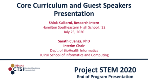 Thumbnail for entry Shlok Kulkarni Curriculum Presentation