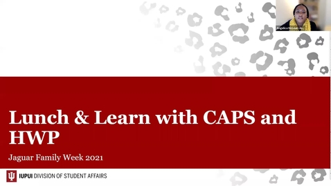 Thumbnail for 2021 Jaguar Family Week: Lunch &amp; Learn with CAPS and HWP 11/2/2021