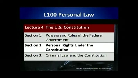 Thumbnail for L100 04-2 Personal Rights Under the Constitution