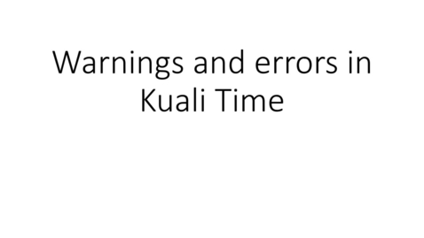 Thumbnail for Kuali Time - The limit of hours warning