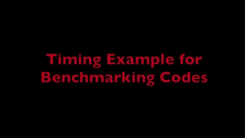 Thumbnail for entry L7 OpenMP - Timing Example