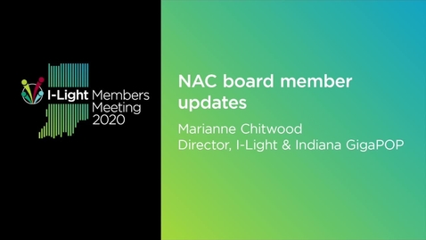 Thumbnail for NAC board member update:  Marianne Chitwood