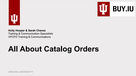 Thumbnail for All About Catalog Orders