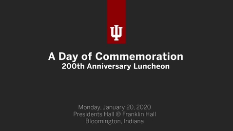 Thumbnail for A Day of Commemoration - 200th Anniversary Luncheon