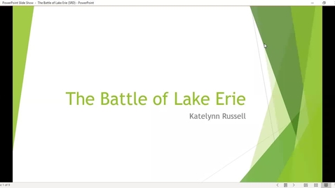 Thumbnail for entry Katie Russell Battle Of Lake Erie Poster video