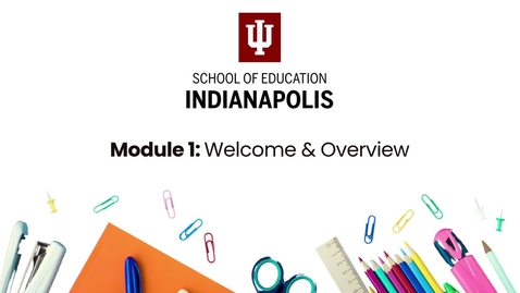 Thumbnail for IU Indy SoE Training Module 1