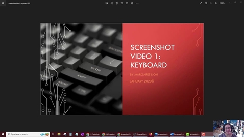 Thumbnail for entry Screenshot Video 1: Keyboard