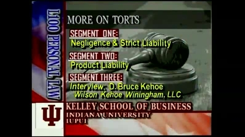 Thumbnail for L100 07-1 Negligence &amp; Strict Liability