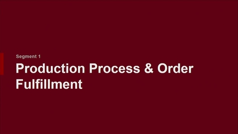 Thumbnail for P200 03-1 Production Processes and Order Fulfillment