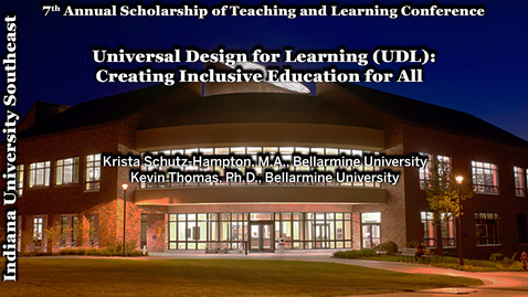 Thumbnail for entry Universal Design for Learning (UDL): Creating Inclusive Education for All