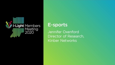 Thumbnail for entry E-Sports: Jennifer Oxenford, Kinber Networks