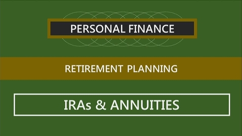 Thumbnail for F152 14-3 IRAs and Annuities