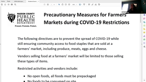 Thumbnail for entry Food Safety Best Practices | Indiana Uplands Food Network Webinar