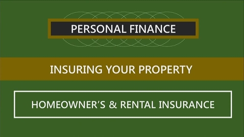 Thumbnail for entry F251 09-2 Homeowner's &amp; Rental Insurance