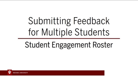 Thumbnail for SER 5 - Adding Feedback for Multiple Students