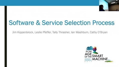 Thumbnail for Breakout session | Software and service selection process