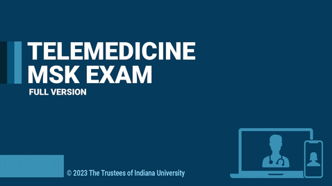 Thumbnail for entry MSK Exam Full length