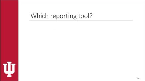 Thumbnail for 13 Which Reporting Tool?