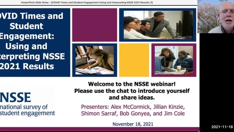 Thumbnail for entry COVID Times and Student Engagement: Using and Interpreting NSSE 2021 Results (Nov 18, 2021)