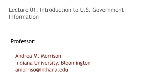 Thumbnail for Introduction to U.S. documents