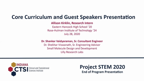 Thumbnail for Allison Kirklin Curriculum Presentation 