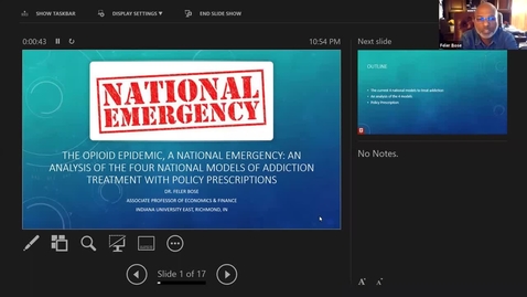 Thumbnail for The Opioid Epidemic, A National Emergency:  An Economic Analysis of the four Models of Addiction Treatment with Policy Prescriptions