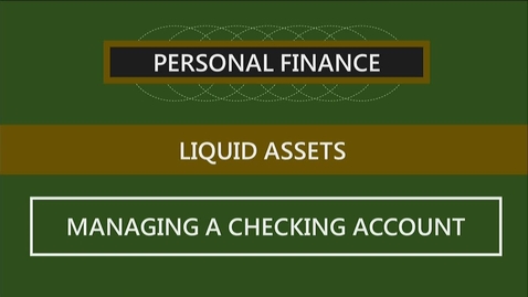 Thumbnail for F152 04-2 Managing a Checking Account