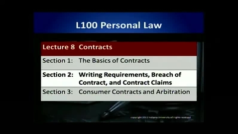 Thumbnail for Ch. 16 &amp; Ch. 18 Writing Requirements, Breach of Contract and Contract Claims