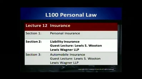 Thumbnail for entry L100 12-2 Liability Insurance