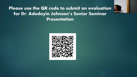 Thumbnail for Senior Seminar 3/31/2025: “In Flight Emergencies” Adedoyin Johnson 