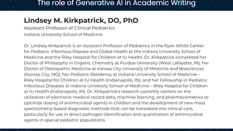 Thumbnail for The MPRINT Webinar Series: &quot;From Draft to Publication: The role of Generative AI in Academic Writing&quot;