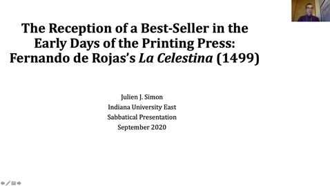 Thumbnail for The Reception of a Best-Seller in the Early Days of the Printing Press: Fernando de Rojas’s La Celestina (1499)