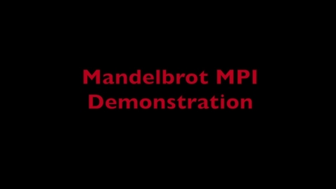 Thumbnail for L9 Mandelbrot MPI Demo