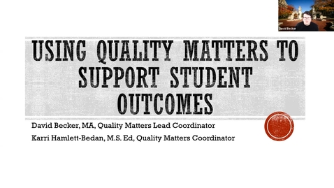 Thumbnail for QM and Why It Matters