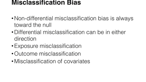 Thumbnail for Lecture 4_E601_Week4_Part 3_Misclassification.mp4