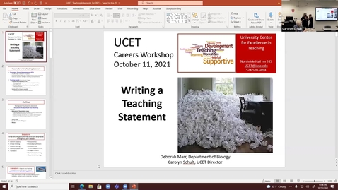 Thumbnail for Teaching Award Information Session #2, Oct. 12, 2021: UCET Workshops