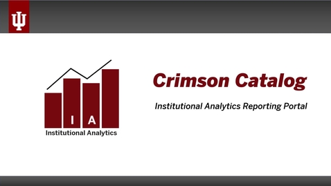 Thumbnail for IA Crimson Catalog Tutorial