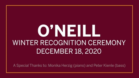 Thumbnail for SPEA Winter Commencement Recognition