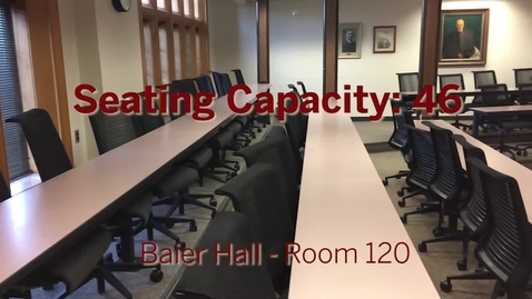 Thumbnail for Baier Hall Room Tour - Room 120 - Classroom
