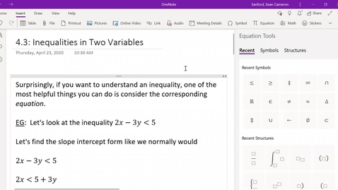 Thumbnail for Alg 4.3: Inequalities in Two Variables